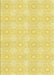 Patterned Golden Brown Yellow Rug, pat2210yw