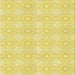 Round Patterned Golden Brown Yellow Rug, pat2210yw