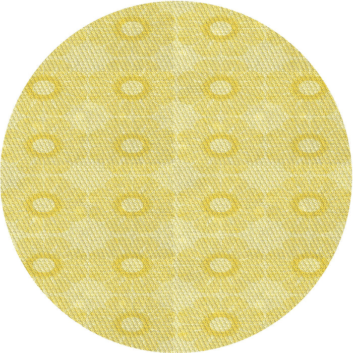 Square Patterned Golden Brown Yellow Rug, pat2210yw