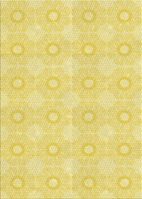 Machine Washable Transitional Golden Brown Yellow Rug, wshpat2210yw