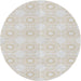 Square Machine Washable Transitional Beige Rug, wshpat2210