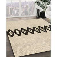 Patterned Moccasin Beige Rug, pat2211brn
