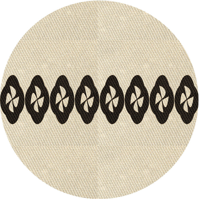 Square Patterned Moccasin Beige Rug, pat2211brn