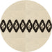 Square Patterned Moccasin Beige Rug, pat2211brn