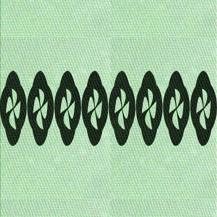 Machine Washable Transitional Mint Green Rug, wshpat2211grn