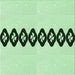 Round Patterned Mint Green Rug, pat2211grn