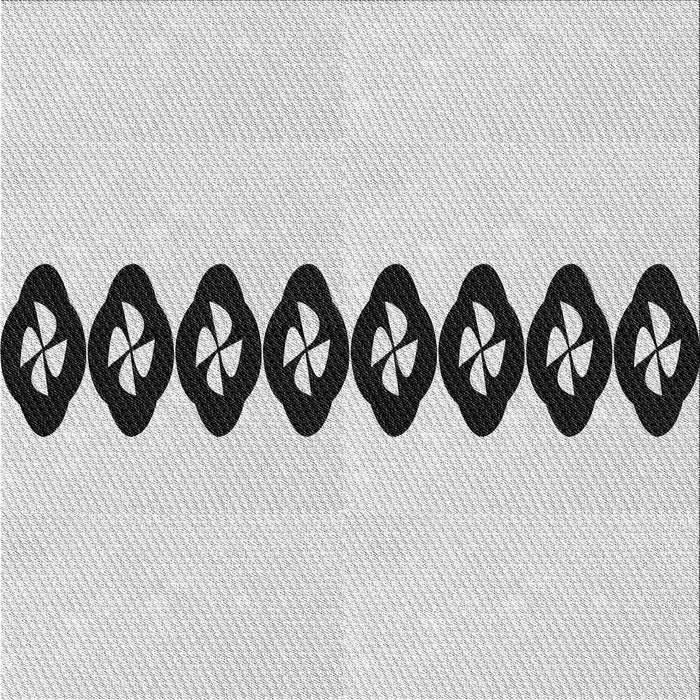 Round Patterned Platinum Gray Rug, pat2211gry