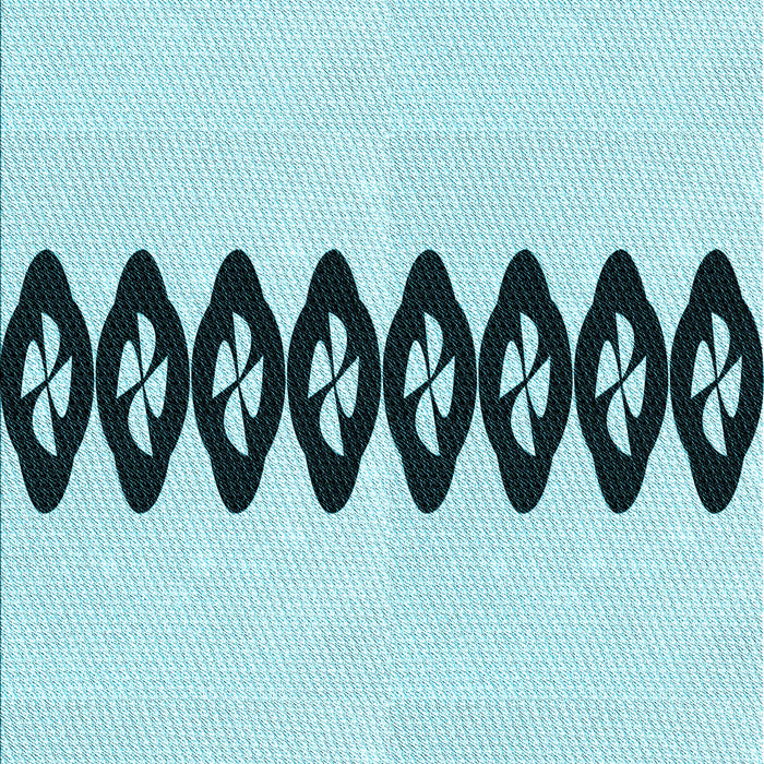 Machine Washable Transitional Electric Blue Rug, wshpat2211lblu