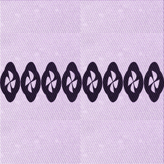 Round Patterned Lilac Purple Rug, pat2211pur