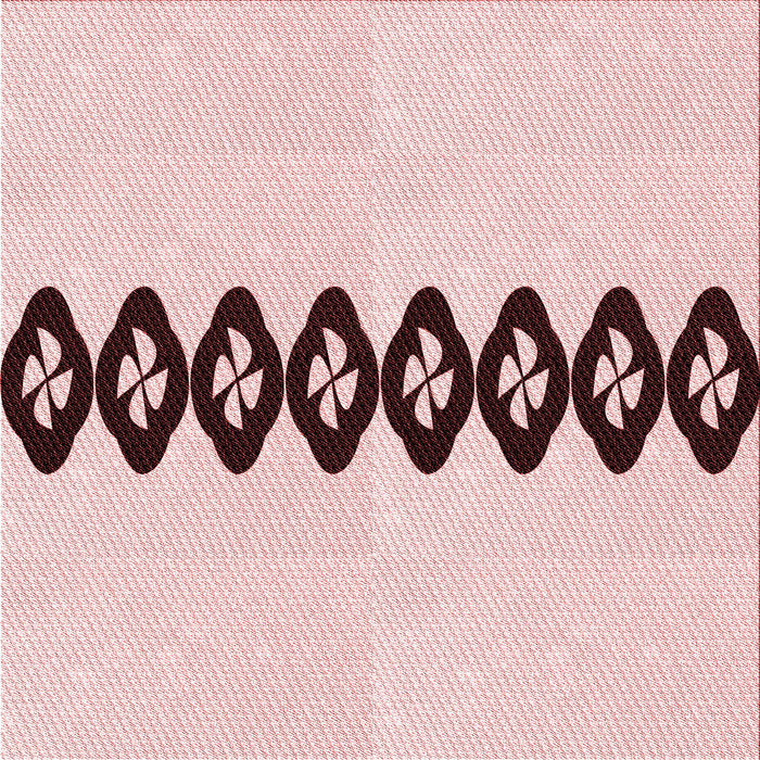 Round Machine Washable Transitional Pink Rug, wshpat2211rd