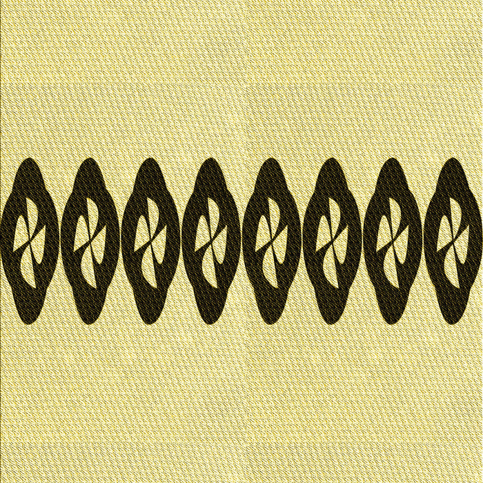 Machine Washable Transitional Sun Yellow Rug, wshpat2211yw