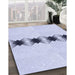 Machine Washable Transitional Lavender Blue Rug in a Family Room, wshpat2212blu