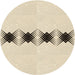 Square Patterned Moccasin Beige Rug, pat2212brn