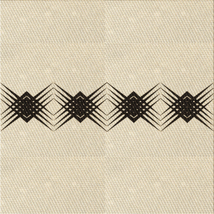 Round Patterned Moccasin Beige Rug, pat2212brn