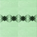 Round Patterned Mint Green Rug, pat2212grn
