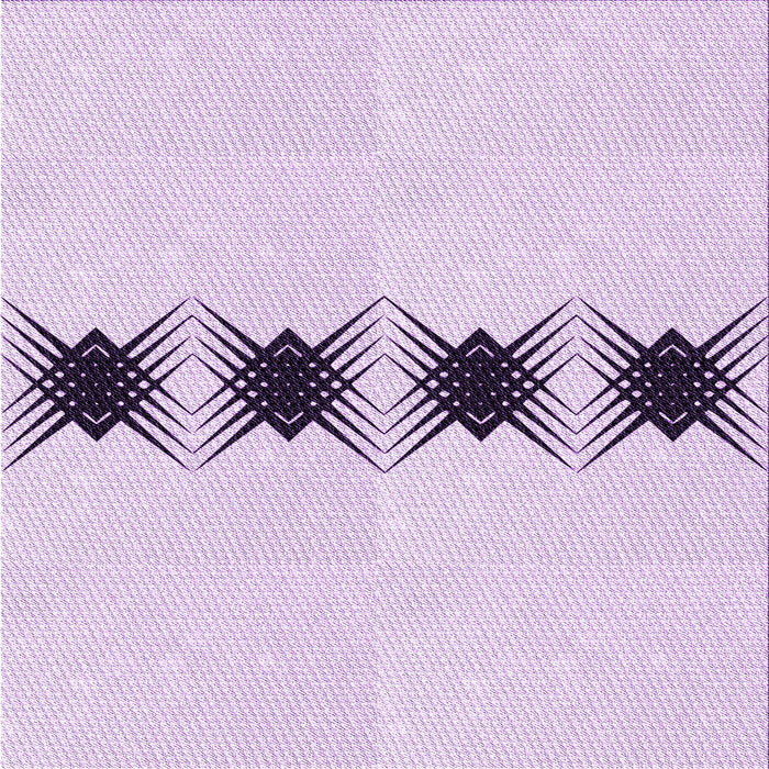 Round Machine Washable Transitional Orchid Purple Rug, wshpat2212pur