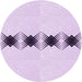 Square Patterned Orchid Purple Rug, pat2212pur