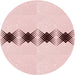 Square Patterned Pink Rug, pat2212rd