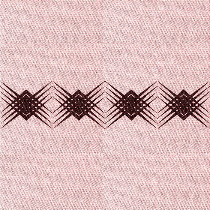 Round Machine Washable Transitional Pink Rug, wshpat2212rd