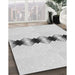Patterned Off-White Novelty Rug in Family Room, pat2212