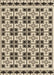 Patterned Vanilla Gold Rug, pat2213brn