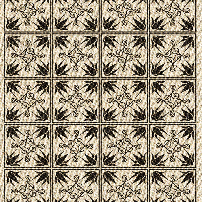 Machine Washable Transitional Vanilla Gold Rug, wshpat2213brn