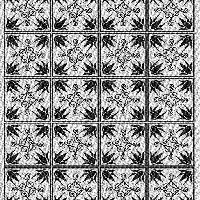 Patterned Platinum Gray Rug, pat2213gry