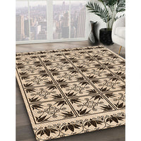 Patterned Golden Blonde Gold Rug, pat2213org