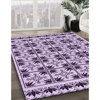 Patterned Purple Rug, pat2213pur