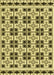 Machine Washable Transitional Mustard Yellow Rug, wshpat2213yw