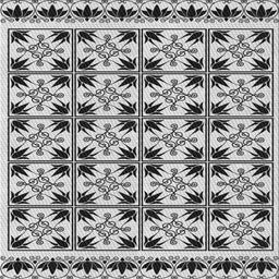 Square Patterned Light Black Novelty Rug, pat2213
