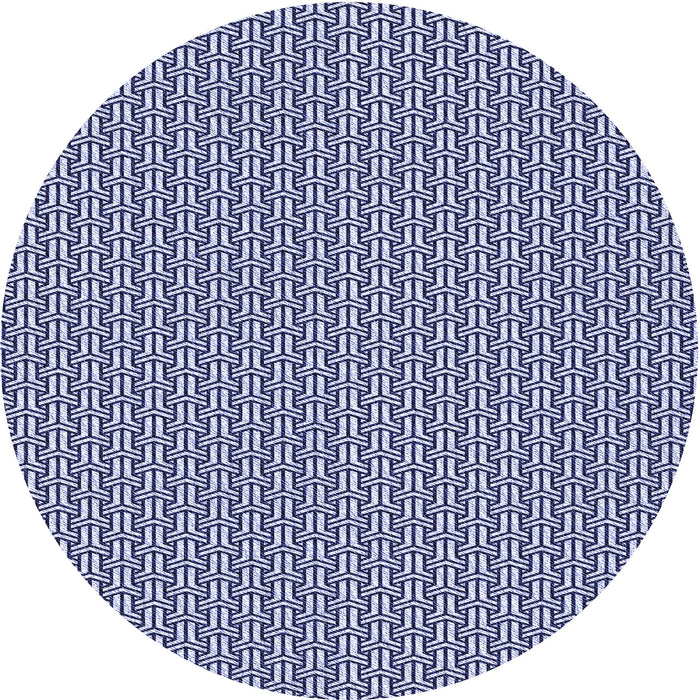 Square Patterned Blue Rug, pat2214blu