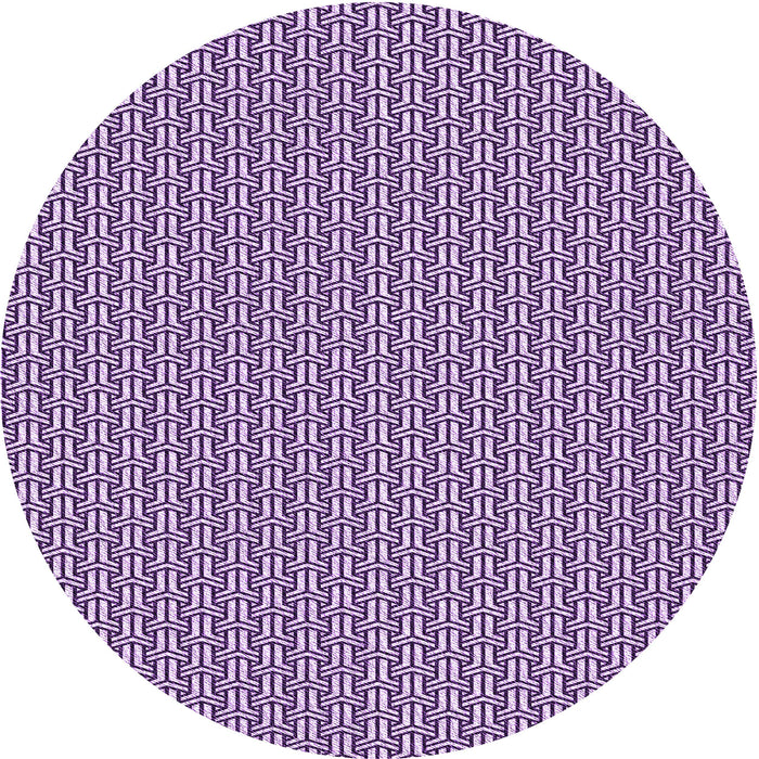 Square Patterned Blossom Pink Rug, pat2214pur