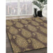 Machine Washable Transitional Peru Brown Rug in a Family Room, wshpat2215brn