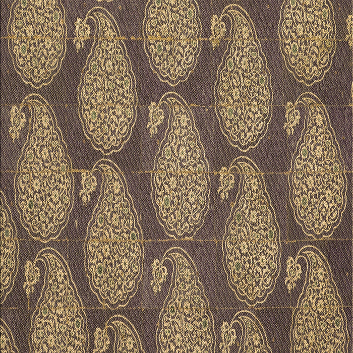 Machine Washable Transitional Peru Brown Rug, wshpat2215brn