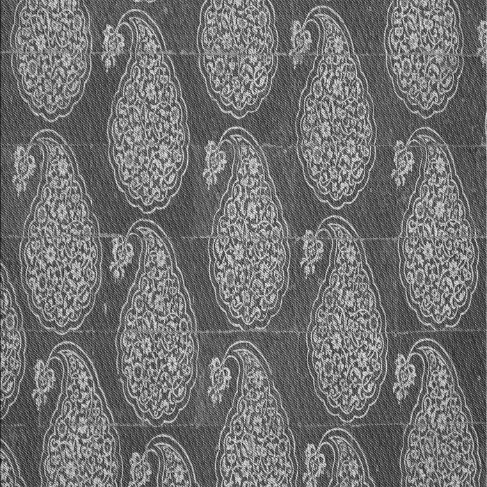 Machine Washable Transitional Dark Gray Rug, wshpat2215gry