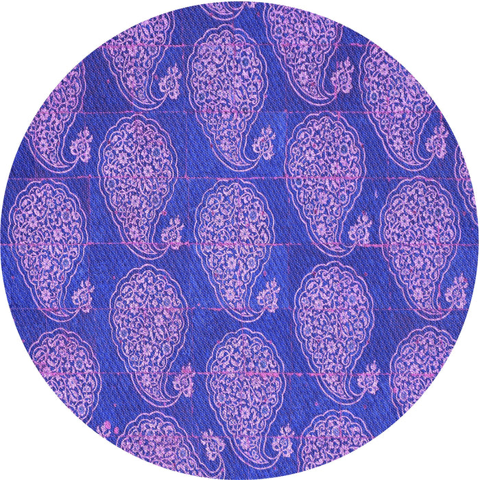 Square Machine Washable Transitional Purple Mimosa Purple Rug in a Living Room, wshpat2215pur