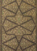 Patterned Milk Chocolate Brown Rug, pat2216brn