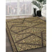 Patterned Milk Chocolate Brown Rug in Family Room, pat2216brn