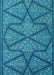 Patterned Blueberry Blue Rug, pat2216lblu