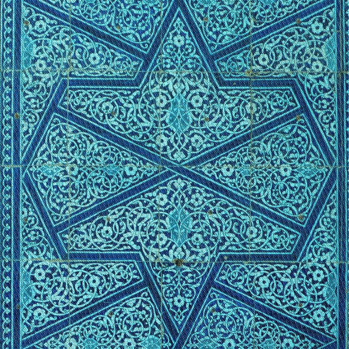 Patterned Blueberry Blue Rug, pat2216lblu