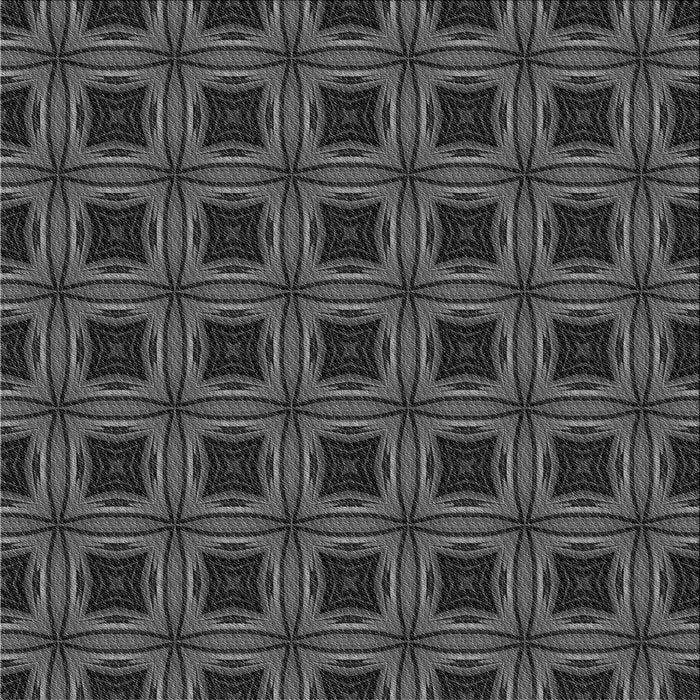 Round Patterned Charcoal Black Rug, pat2217gry