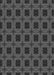 Patterned Charcoal Black Rug, pat2217gry