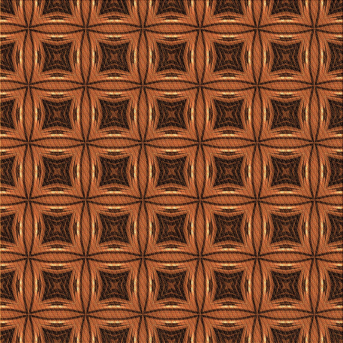 Round Patterned Orange Red Orange Rug, pat2217org