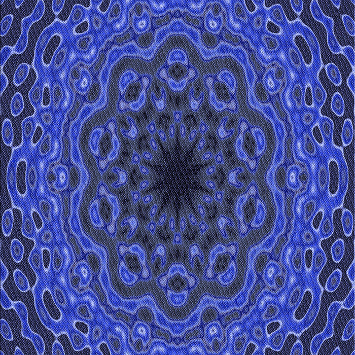 Patterned Denim Dark Blue Rug, pat2218blu