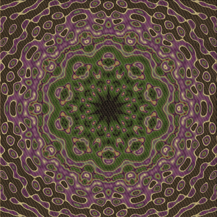 Round Machine Washable Transitional Purple Lily Purple Rug, wshpat2218brn