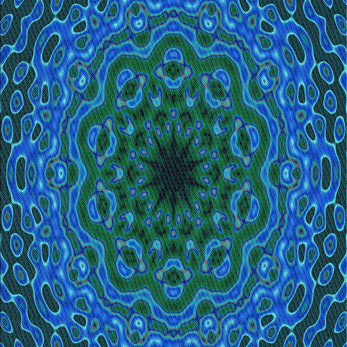 Patterned Light Sea Green Rug, pat2218lblu