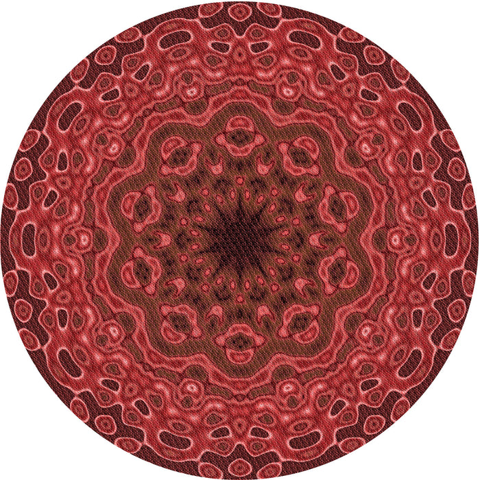 Square Machine Washable Transitional Red Rug in a Living Room, wshpat2218rd