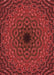 Patterned Red Rug, pat2218rd