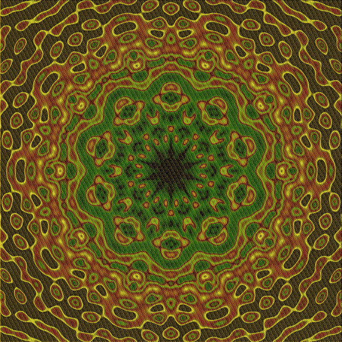 Round Patterned Red Brown Rug, pat2218yw